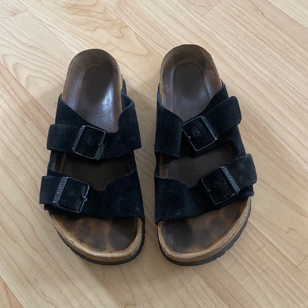 Birkenstock suede Arizona sandals
